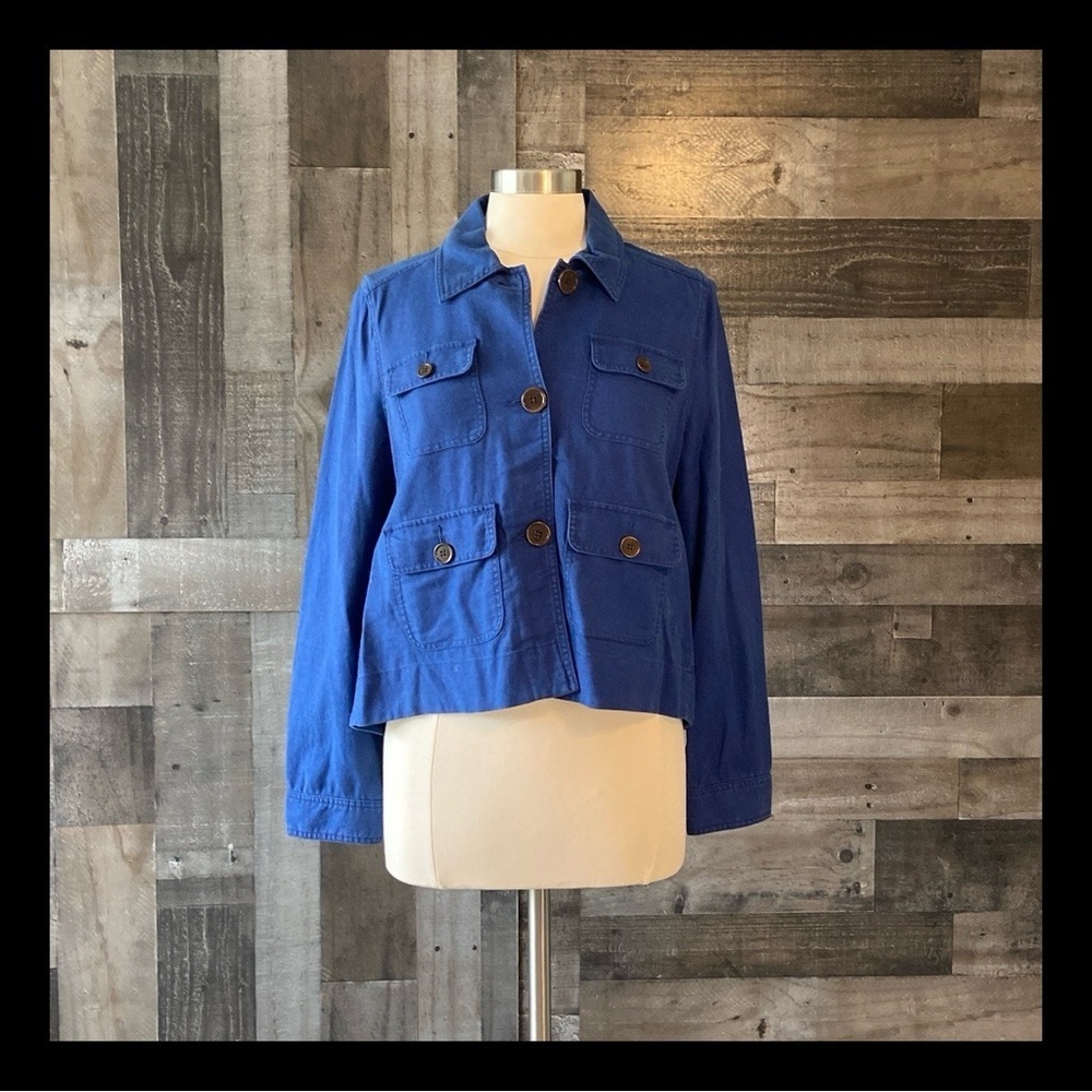 NWOT! Kate Spade jean jacket small vintage Y2K blue denim designer linen boho